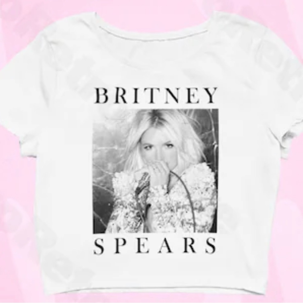 BRITNEY SPEARS Crop Top, Cute T-Shirts, 90s Retro  Y2K